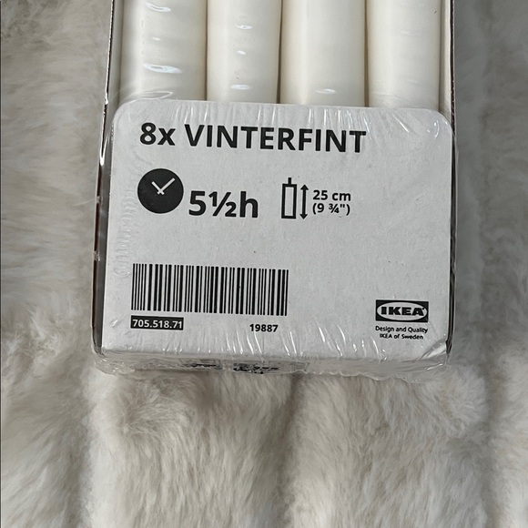 NEW IKEA VINTERFINT Taper Candles (White) 16 Candles - Picture 2 of 4